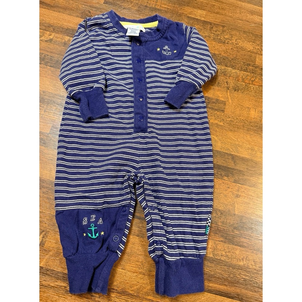 Gymboree vintage Y2K one piece baby outfit size newborn 3-6 months. Sea,anchor.